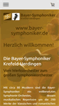Mobile Screenshot of bayer-symphoniker.de