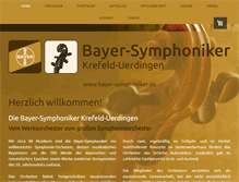 Tablet Screenshot of bayer-symphoniker.de